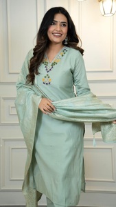 Kurti PANT and dupatta ผู้หญิงแฟชั่นผู้ผลิตและซัพพลายเออร์จาก surat - Product Image 5