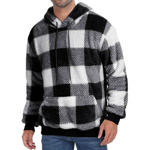 Sweat à capuche d'hiver pour homme, personnalisable, respirant, coupe-vent, pour l'extérieur, avec doublure en polaire sherpa, taille standard disponible - Product Image 3