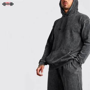 Conjunto de pantalones deportivos con capucha de corte regular y logotipo personalizado para hombre, ropa informal impermeable, chándal de invierno, chándal deportivo de verano - Product Image 4