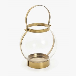 Tabletop Glass <b>Lantern</b> <b>Candle</b> <b>Holder</b> Wholesale for Home Restaurant Decoration Elegant Centerpiece Valentines' day Decor - Product Image 1