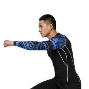 Nouvelle arrivée, t-shirt de compression de haute qualité, séchage rapide, pour l'entraînement, personnalisez votre propre logo, t-shirt à manches pour l'entraînement musculaire - Product Image 3