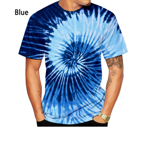 T-shirt grande taille à manches courtes en coton Tie Dye pour hommes à la mode-Fournisseur de streetwear respirant à séchage rapide du Bangladesh - Product Image 4