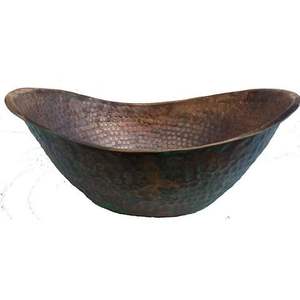 Forme ronde nouveau cuivre moderne Durable pied Spa pédicure bol brillant poli gaufré conception qualité supérieure vente à la main - Product Image 6