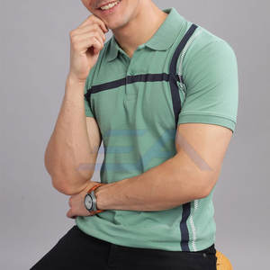 Camiseta de Manga Corta para Hombre, Tejido de Punto Sólido, Transpirable, de Alta Calidad, Estilo Nuevo, Hecho en Pakistán - Product Image 4