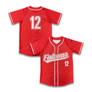 Uniforme de Béisbol Deportivo Rojo Personalizado al por Mayor OEM 2025, Diseño de Sublimación, Uniforme de Moda - Product Image 6