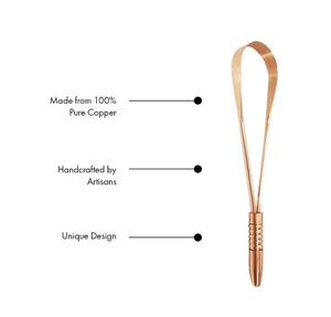 Meilleur vendeur utilisation commerciale grattoir à langue en cuivre de qualité chirurgicale nettoyage buccal réutilisable mauvaise odeur enlever les nettoyeurs de langue - Product Image 5