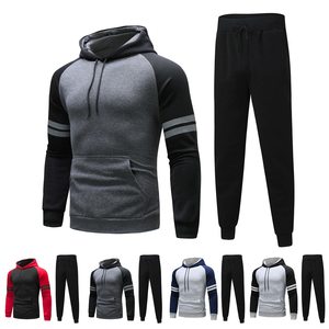 Survêtements de sport décontractés pour hommes de haute qualité avec logo personnalisé, taille plus, 100% coton molletonné, vêtements de jogging et de fitness - Product Image 6