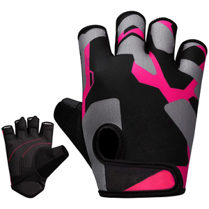 Gants de gymnastique durables en cuir de chèvre véritable Gants d'haltérophilie à surface texturée rembourrée en mousse - Product Image 1