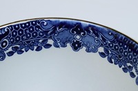 Robuuste, milieuvriendelijke, gepolijste keramische schaal met mooi patroon, aangepaste kleur, logo, klassieke stijl, geschikt voor thuis, hotel en restaurant.
