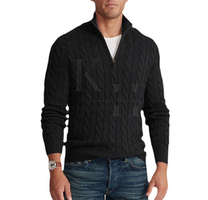 เสื้อสเวตเตอร์ถักของผู้ชายแบบพรีเมียมเสื้อสวมหัวแขนยาวสำหรับสวมใส่สบายๆหรือใส่ทำงานทุกวันสเวตเตอร์ถักมีสไตล์ของผู้ชาย - Product Image 4