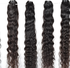 Cabello Humano Virgen 100% Natural Remy de Templo Indio con Cutícula Alineada, Liso, Ondulado Profundo, Ondulado Suelto, Ondulado de Agua, Crudo, con Frente de Encaje - Product Image 2