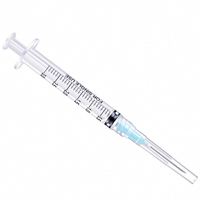 Seringue stérile en plastique jetable 1, 3, 5, 10 ml, Luer Slip/Lock, avec/sans aiguilles, dents polyvalentes