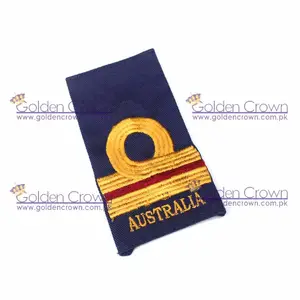 Kustom bordir Australia Navy LT Slip On bahu Epaulette/grosir bahu Epaulette