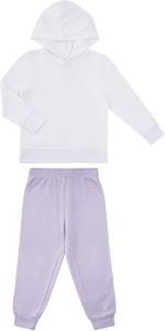 Ensemble sweat-shirt et pantalon de survêtement en molleton de coton biologique et bambou pour filles, ensemble sweat-shirt et pantalon de survêtement pour enfants, ensemble sweat-shirt pour tout-petits - Product Image 6
