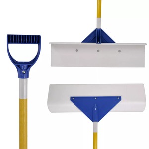 <b>Snow</b> <b>Shovel</b> Pusher Plow | 36'' Poly Blade with Reflective Tape & Bucket - Product Image 2