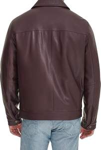 Chaqueta de cuero de moda de invierno para hombres más vendidos hecha a medida con tela teñida de nueva condición de alta calidad procesada - Product Image 2