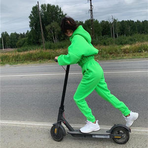 Ensemble de survêtement deux pièces pour femmes, sweat-shirt à capuche personnalisé, pantalon de survêtement de couleur vierge, sweat à capuche unisexe ample surdimensionné - Product Image 2