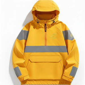 แจ็คเก็ตกันลมแฟชั่นแบบกำหนดเอง แจ็คเก็ตซอฟต์เชลล์บุขนแกะ รับทำโลโก้ลูกค้า OEM ชุดกีฬา - Product Image 3