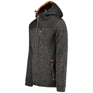 Sudadera con capucha de cuello alto con cremallera de lana especial de invierno para hombres Sudadera con capucha transpirable ligera de alta calidad con estilo - Product Image 3