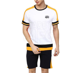 Ensemble de shorts de sport pour hommes grande taille personnalisés, 100% coton, séchage rapide, respirant, équipement d'entraînement en plein air pour l'été, logo et couleur personnalisés - Product Image 1