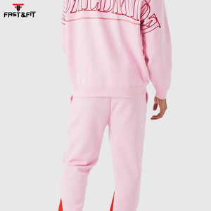 Vente en gros de vêtements de fitness pour hommes, survêtements respirants avec logo personnalisé, vêtements de jogging pour entraînement de couleur contrastée - Product Image 6