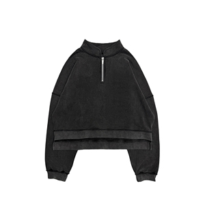 สเวตเชิ้ตมีซิปสำหรับผู้ชายเสื้อสเวตเชิ้ตผ้าโพลีเอสเตอร์/ ผ้าฝ้ายพิมพ์ลายโลโก้ออกแบบได้ตามที่ต้องการน้ำหนักมาก350กรัม - Product Image 1