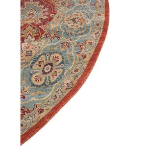 Alfombras de Lana Anudadas a Mano Gulnar de Gran Tamaño, con Patrones Rectangulares Abstractos de Medallón Rojo y Naranja para el Hogar, para la Entrada o el Pasillo, Spr-41 - Product Image 4