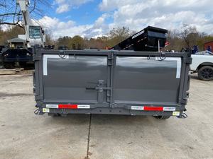 <b>Top</b> Notch 2026 716 14K Dump Trailer 7 Ton Tandem Axle 3ft Sides Hydraulic Steel Bed Motor Gear High Productivity - Product Image 2