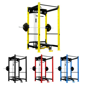 Haltérophilie Musculation Multifonctionnel Power Cages Squat Rack avec J Hook Pull-Up Bar et Dip Station - Product Image 3