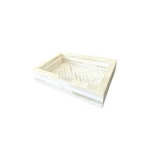 Incrustaciones de hueso hechas a mano Golden Horizon con bandeja Mopl, vajilla decorativa de lujo para el hogar, restaurante y decoración de celebración árabe - Product Image 3