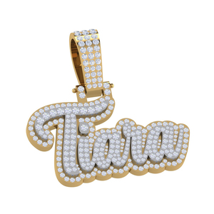 เสน่ห์จี้เพชรโมอิสคุณภาพระดับพรีเมี่ยมเสน่ห์10K สีทองทรงกลมสวยงาม VVS2ของขวัญสำหรับผู้หญิง - Product Image 3