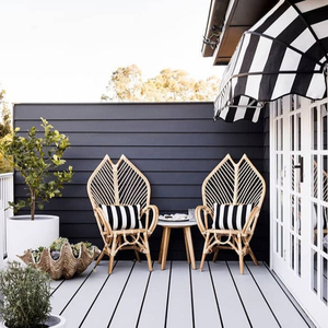 Chaise royale en rotin unique du Vietnam, style détente, mobilier de maison pour salon, chambre, appartement, hôtel, rangement pour extérieur - Product Image 4