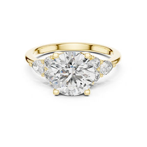 Anillo de Diamantes para Mujer en Oro Blanco de 14K, Corte Brillante, Diamante Cultivado en Laboratorio de 3.02 Ct, Certificado IGI, Chapado en Oro de Lujo - Product Image 3