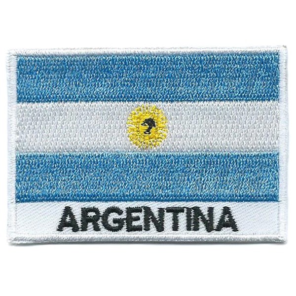 アルゼンチン国旗刺繍アルゼンチン国章アイアンオンソーオンパッチ