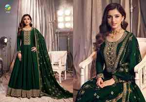 Vestido de Fiesta Bordado de Diseñador para Mujer, Última Colección, Tela Lujosa, Vestido de Noche Elegante, Disponible en Existencia - Product Image 3