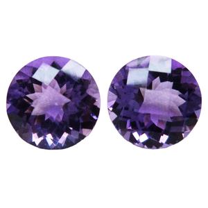 Améthyste de couleur violette naturelle faite à la main, forme ronde brillante, coupe à facettes, pierres précieuses en vrac pour la fabrication de bijoux du fabricant - Product Image 4
