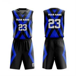 Vente en gros vêtements de basket-ball personnalisés Dernier maillot et short de basket-ball Design Maillot d'uniforme de basket-ball réversible à sublimation - Product Image 5