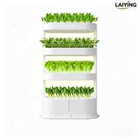 Système de culture hydroponique en tour à 3 niveaux pour la cuisine, fraises, herbes aromatiques, haute densité, gain de place, écologique, en PP, pour potager