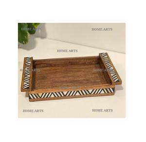 Ensemble de 2 plateaux de service de tailles différentes, formes personnalisées, en bois, pour servir des dattes, des desserts, best-seller - Product Image 3