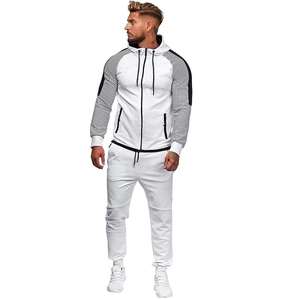 Ensemble de survêtements à capuche OEM Unisexe Haute Qualité Splash Dots Noir 100% Coton Polaire Lourd Printemps Survêtement Hommes - Product Image 4