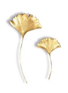 Branche d'or Décoration murale élégante feuille métallique Tenture murale pour la décoration de bureau à domicile de luxe Art mural décoratif moderne en or - Product Image 5