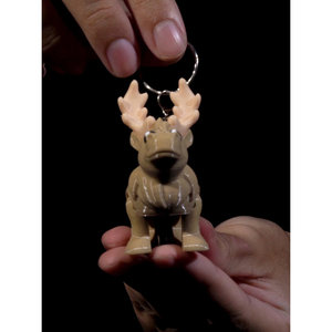 Portachiavi peluche alce neve - Product Image 2