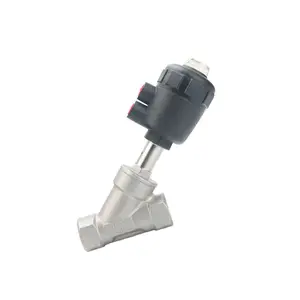 Pneumatic angle seat valve-PN16 plastic head DN15 20 25 32 40 50