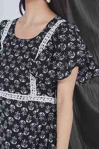 Robe d'été florale indienne en coton imprimé à la main, robe longue bohème - Product Image 2