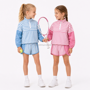 Conjunto de Sudadera de Dos Piezas Personalizado para Niñas, Tela Suave, Cuello Redondo, Pantalones con Cintura Elástica, Ropa de Uso Diario, Proveedor de Ropa - Product Image 3