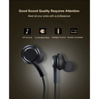 Écouteurs intra-auriculaires filaires de haute qualité 3,5 mm, qualité sonore HiFi, étanches IPX-4, prise en charge de la radio FM, réduction active du bruit, nylon