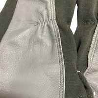 Gants de pilote à manchette courte pour hommes de qualité supérieure Gants en cuir de style tactique olive