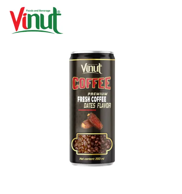 Frisches Kaffee getränk 250ml VINUT Premium Frischer Kaffee mit Dattel geschmack aus Vietnam