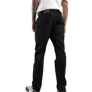 Wholesale New Arrival Straight Men Denim Jeans Streetwear <b>Sweet</b> Winter Solid Quick-Dry Breathable Cotton Pants Supplier - Product Image 3