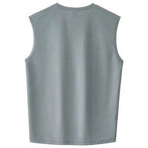 Débardeur en coton pour hommes OEM chemise de sport sans manches et respirante pour l'été avec logo personnalisé options pour l'image de marque streetwear - Product Image 3